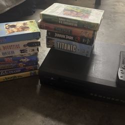 VHS Player With Movies
