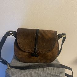 Vintage Leather Crossbody Bag 