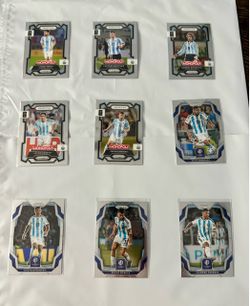 Panini Prizm Argentina Soccer Cards Lot of 9