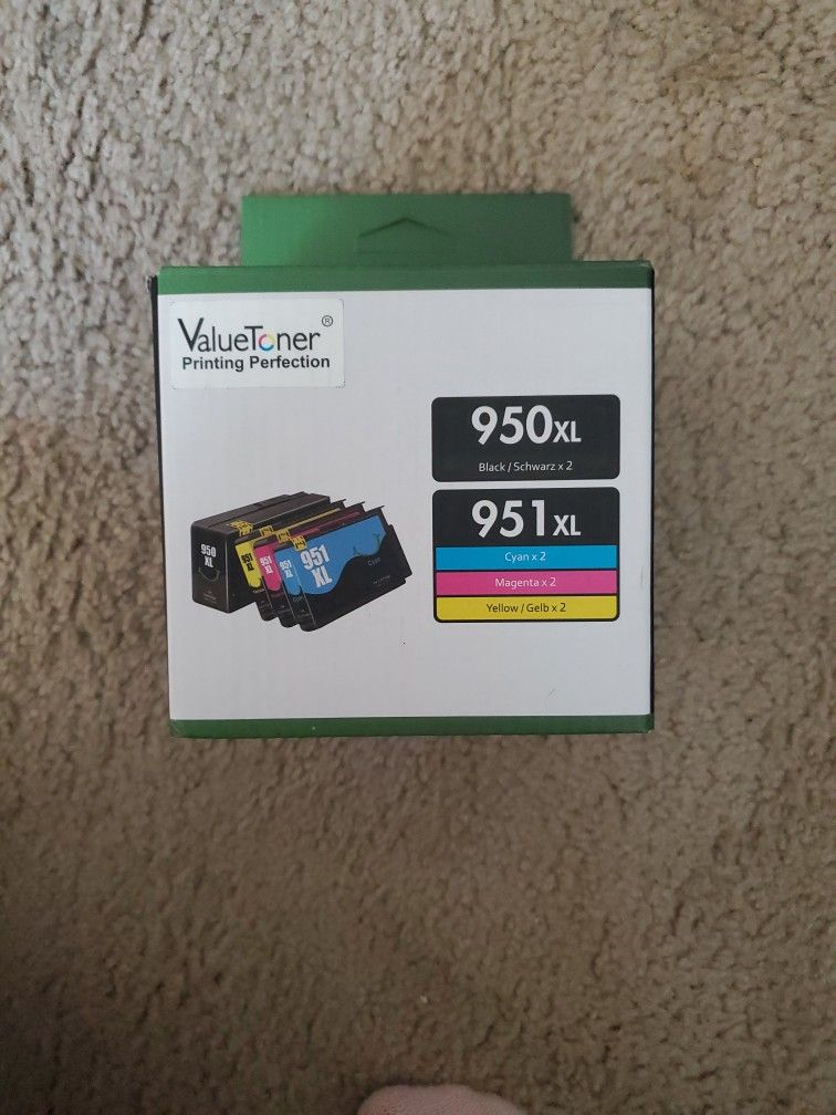 Ink Cartiridge 950XL 951XL 8 PACK plus Two Extra Cartridges