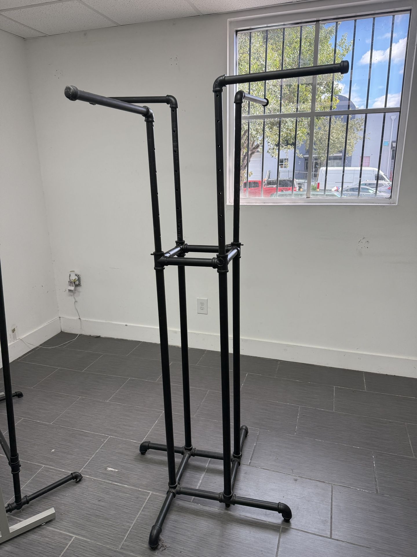 For Adjustable Black Industrial Racks ($75 Ea) X4