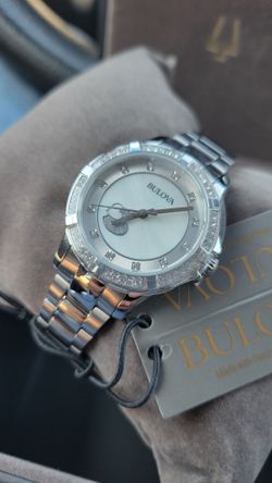 Bulova 96L226 Women's Classic Stainless Crystal Accent Heart Dial Bracelet