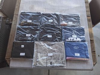Nine (9) Different Star Wars Themed Shirts - Size: (8) XXL & (1) XXXL