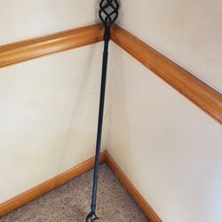 Black Iron Curtain Rod