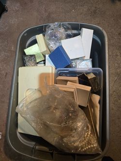Tote of costume jewelry