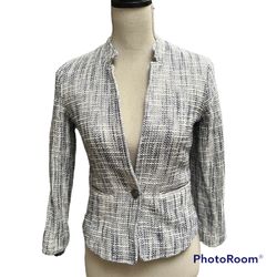 Womens Lucky Brand Tweed Blazer Jacket, Size XS