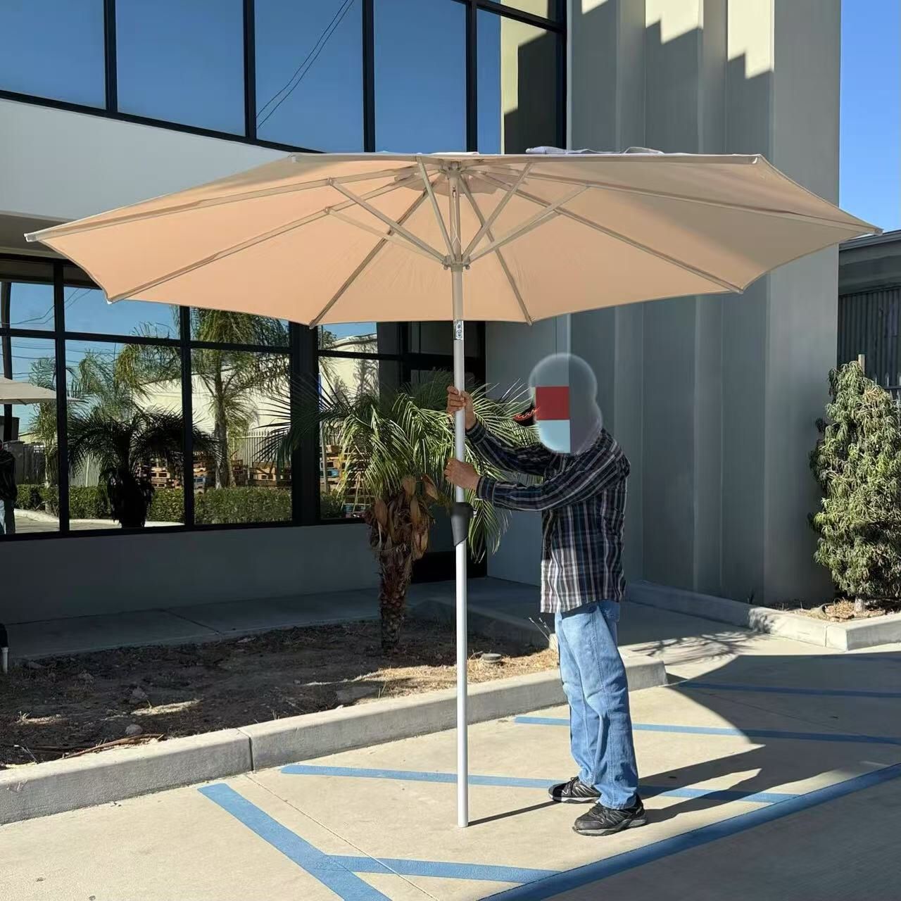 NEW Large Patio Umbrella 10 Foot Tilt Adjustable 