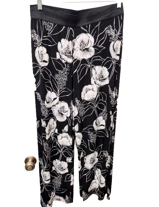 Alfani Women's Hawaiian Floral Pants Sz M