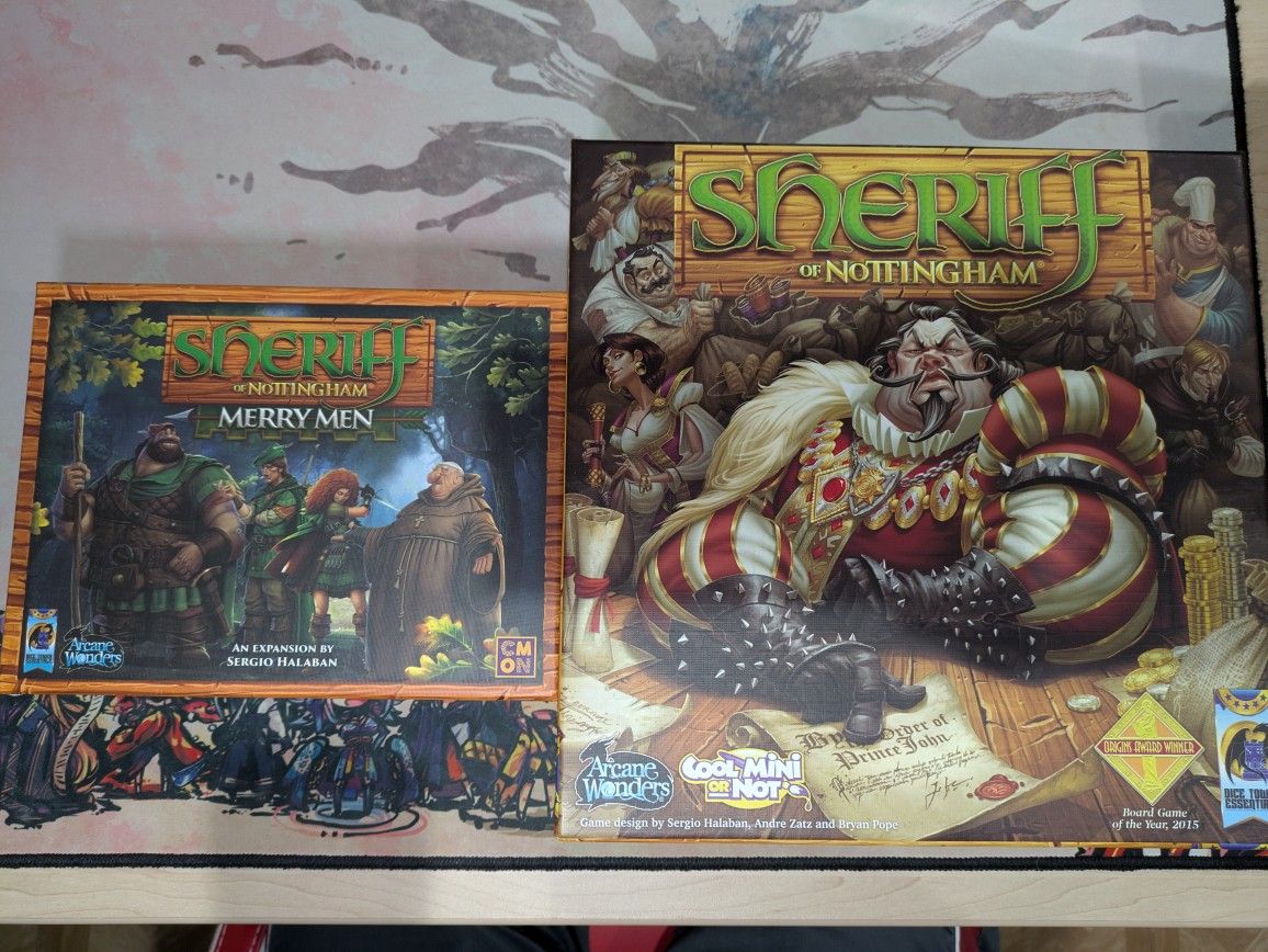 Sheriff of Nottingham + Merry Men expansion Board Game