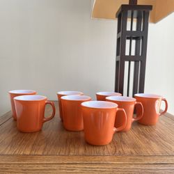 Vintage Corning 8 Mug set