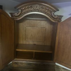  Solid Wood Armoire .    Cash upon Pick-up Only. No exceptions. 