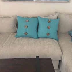 Blue Couch Pillows - 2