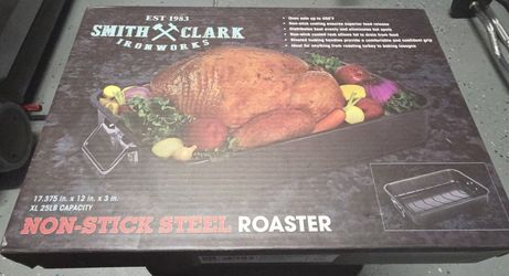 None Stick Steel Roaster