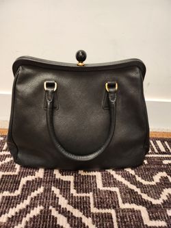 Gorgeous Prada Black Leather Bag