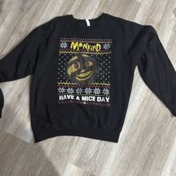 Mankind WWE wrestling ugly sweater sweatshirt men's large