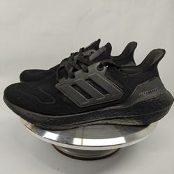 Size 10.5 US Men's  Adidas Ultraboost 22 'Triple Black' sneaker. 