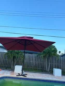 Big umbrella and stand