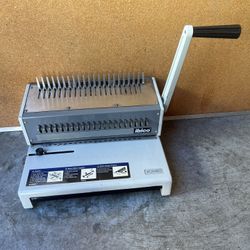 HEAVY DUTY IBIMATIC INDUSTRIAL IBICO COMB METAL BINDING MACHINE SYSTEM