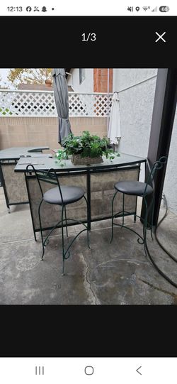 Party bar with chairs