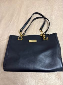 Anne Klein black Leather Tote