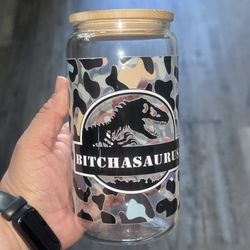 16oz Glass Can Tumbler 