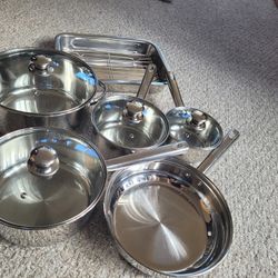New Stainless Steel Cookware Set 