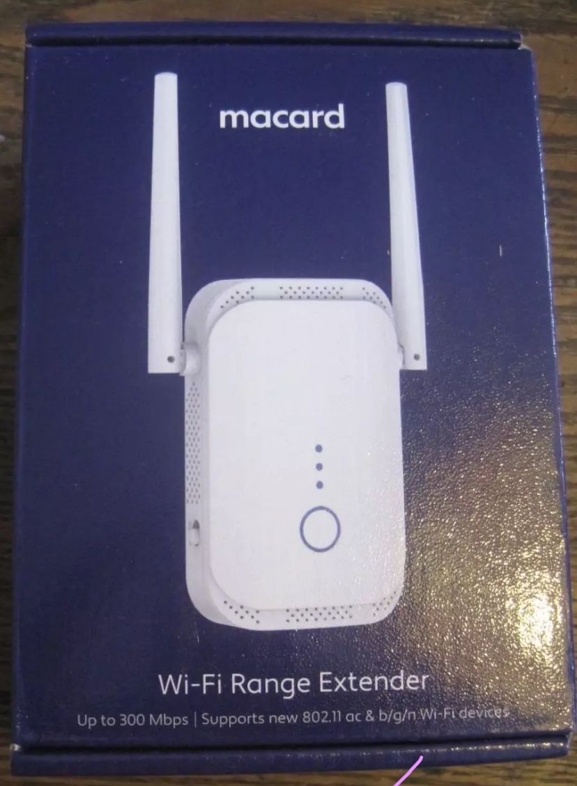 Macard WiFi Range Extender 300Mbps Fast Speed WiFi Booster/Extender for 802.11 AC & b/g/n WiFi devices