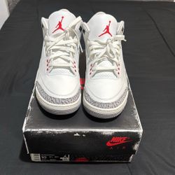 Jordan 3 Retro Cement 3s Size 10 Brand New 