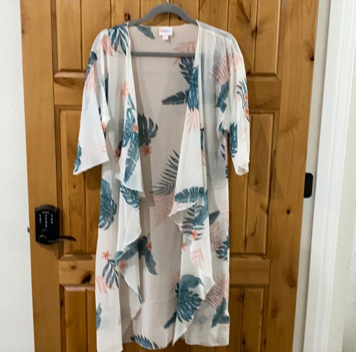 NWT LuLaRoe Shirley Kimono Large | Sheer Lightweight Boho Duster Cardigan Cover-Up
