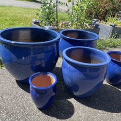 Brand New Glazed Ceramic Flower Garden Planter Pots. $15-$125 Each.