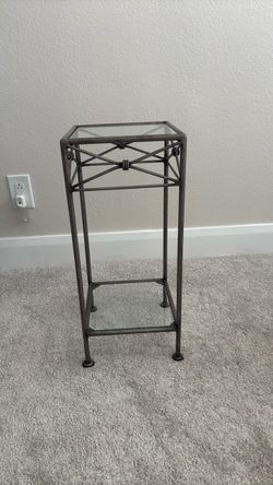 Glass & Metal Stand/Table