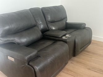 Leather reclining seats