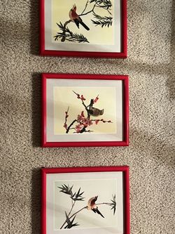 Authentic Bamboo Art Framed and Matted