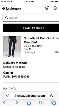 LULULEMON-Smooth Fit Pull Up High -Rise Pant