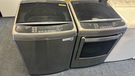 Top load lg washer and dryer set