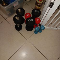 All Weights 5lb, 10lb, 15lb,20lb And Boxing And Gloves