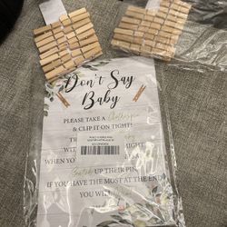 Baby Shower Game With Clothes Pins