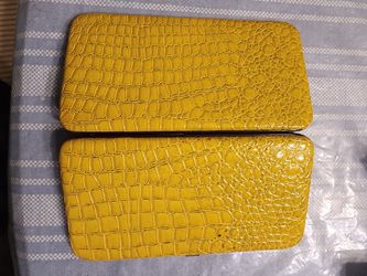 Yellow chartreusesnap on ladies wallet