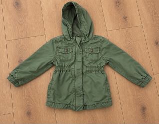 Old Navy Girls’ Olive Green Hooded Jacket – Size 3T