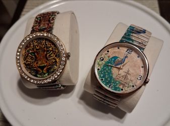 Two Women's Animal Fashion Watches