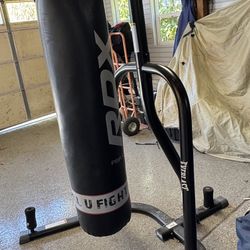 Everlast Heavy Duty Punching Bag Stand With Extra Long Punching Bag