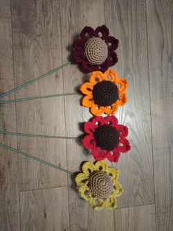 Crochet Sunflowers