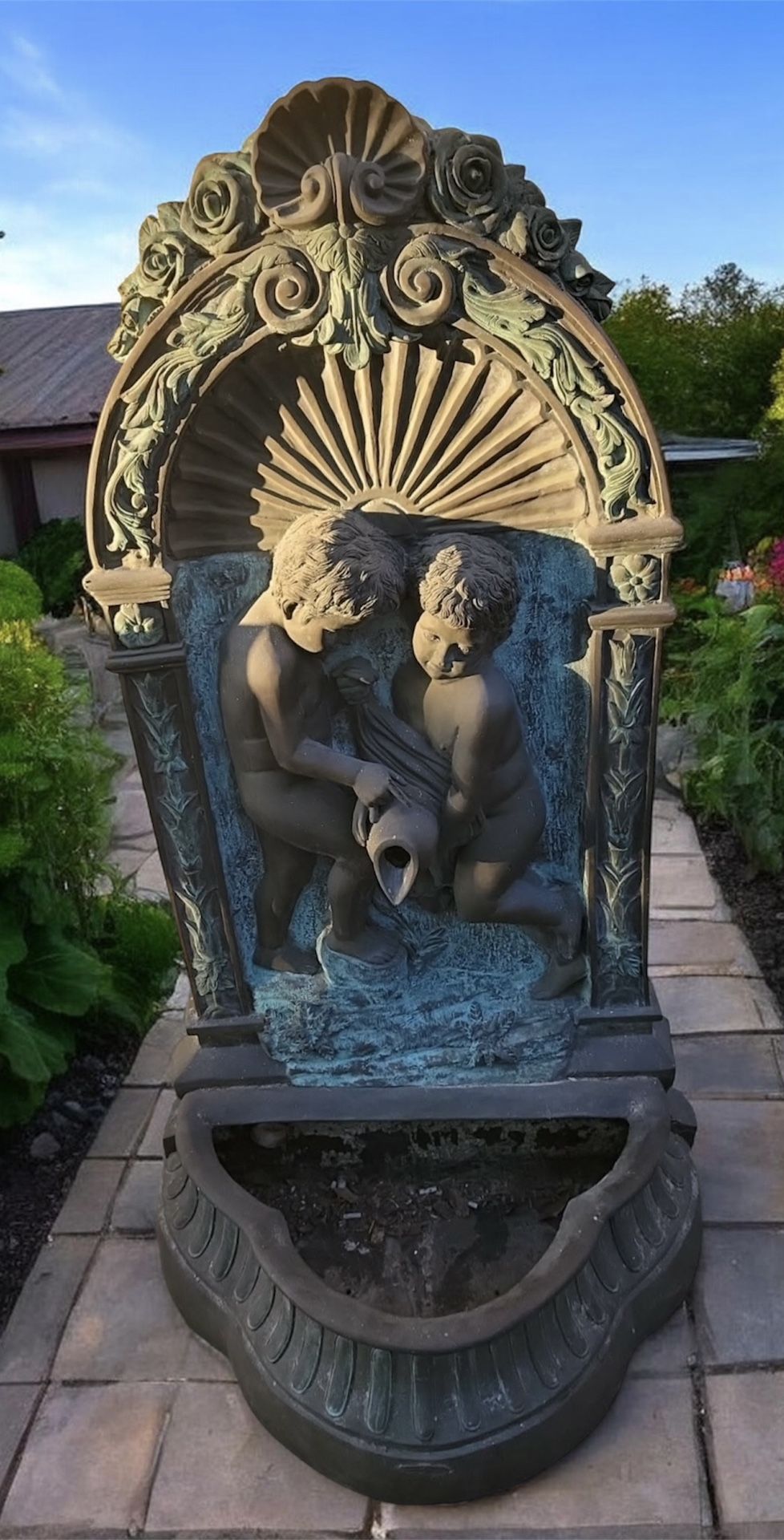 Heavy Brass Antique Fountain