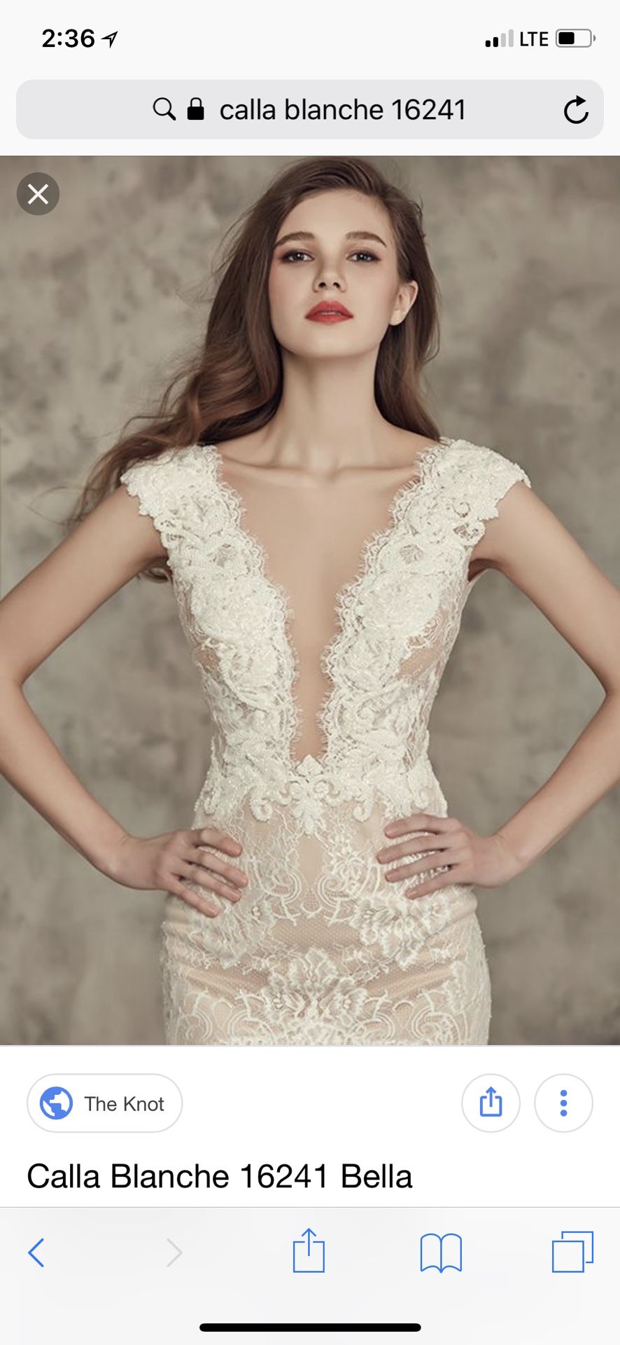 Wedding dress calla Blanche NEW