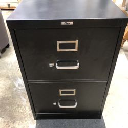 Two Drawer Metal File Cabinet 