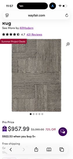 All modern. 10X14 brand new rug