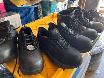 Steel toe nonslip USED shoes  Size 9 Medium