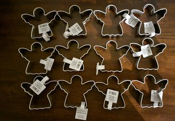Threshold Stainless Steel Festive Holiday Angel Shaped Cookie Cutter