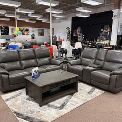 Power Reclining  Sofa And Loveseat 