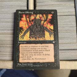 Magic the gathering burnt offering/ ice age